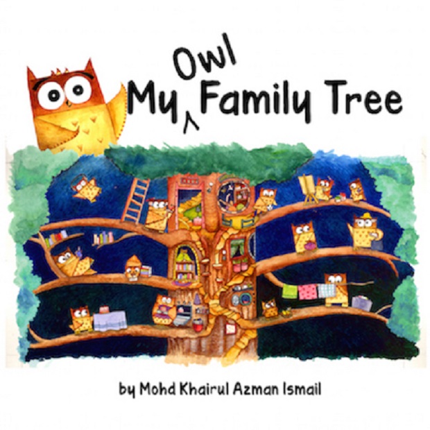 u00e2u20acu02dcMy Owl Family Treeu00e2u20acu2122 by Mohd Khairul Azman is one of the nominees in the children and young adult books category. u00e2u20acu201d Screen capture via oyezbookstore.com