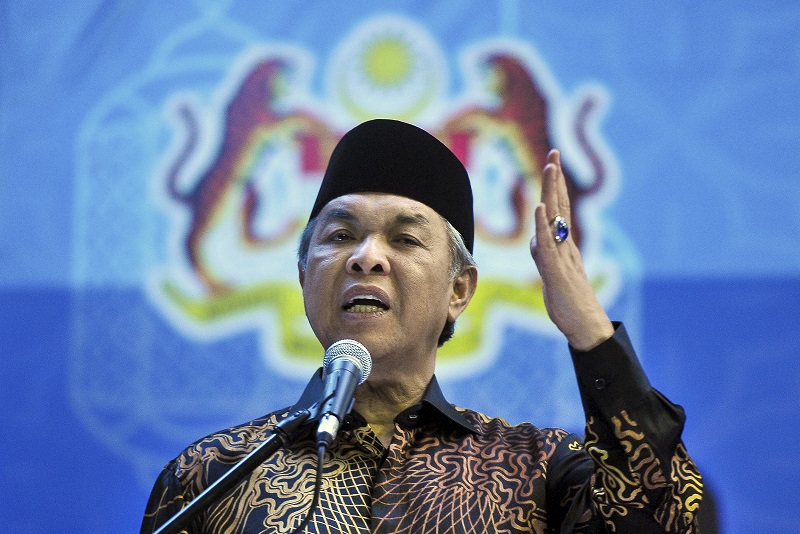 Deputy Prime Minister Datuk Seri Ahmad Zahid Hamidi speaks during an event in Selayang July 29, 2017. u00e2u20acu201d Bernama pic