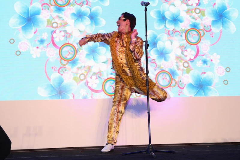 Japanese comedian Pikotaro (ofu00c2u00a0u00e2u20acu02dcPen-Pineapple-Apple-Penu00e2u20acu2122 fame)u00c2u00a0performs in Pavilion shopping centre at the first ever Japan Expo Malaysia 2017 performing in Kuala Lumpur, July 29, 2017. u00e2u20acu201d Picture by Choo Choy May