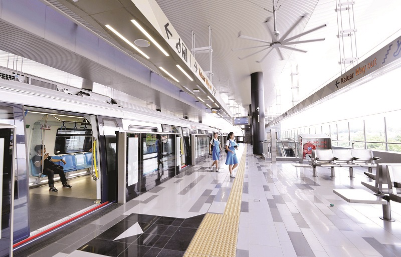 The spacious and spanking new stop. u00e2u20acu201d Picture by Malay Mail