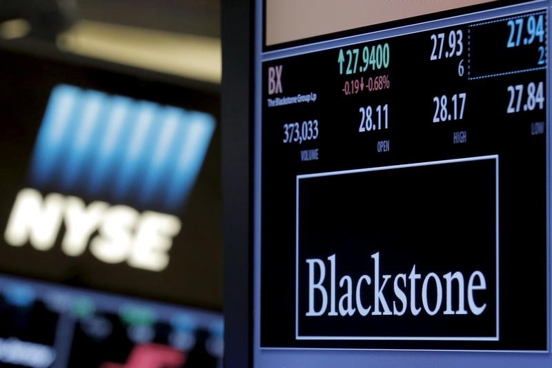 The ticker and trading information for Blackstone Group is displayed at the post where it is traded on the floor of the New York Stock Exchange April 4, 2016. u00e2u20acu201d Reuters pic