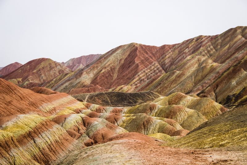 The rainbow rocks at Danxia National Geopark in Gansu, China. u00e2u20acu2022 AFP pic