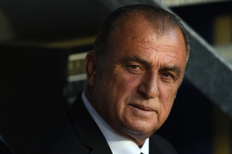 File picture shows Turkeyu00e2u20acu2122s coach Fatih Terim looking on during the Euro 2016 group D football match between Spain and Turkey at the Allianz Riviera stadium in Nice, June 17,2016. u00e2u20acu201d AFP pic