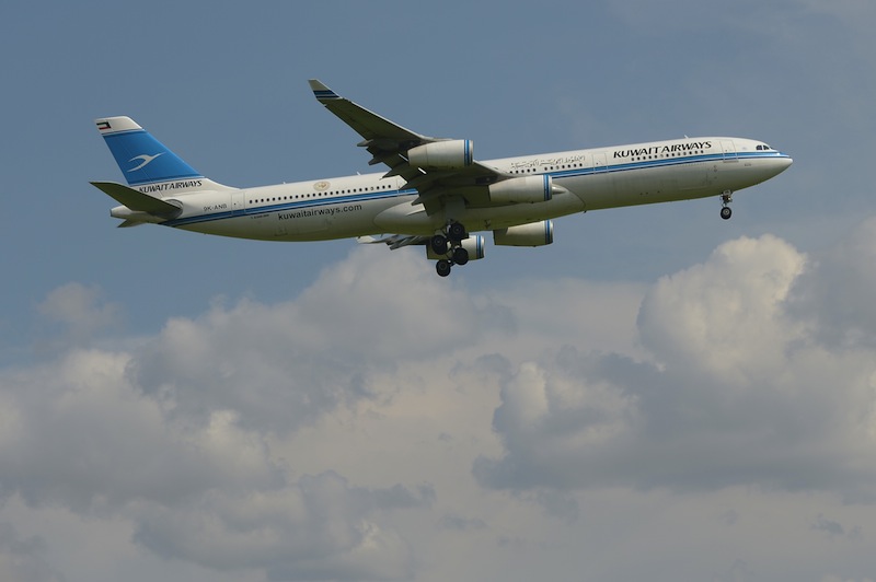 This file photo taken on March 18, 2013 shows a Kuwait Airways plane landing at Sukarno-Hatta airport in Tangerang, indonesia. u00e2u20acu201d AFP pic