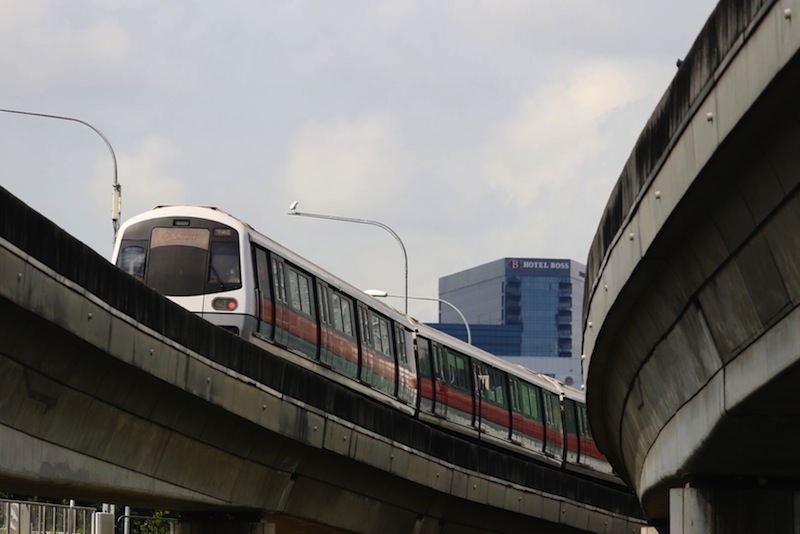 Free boarding services were activated between Choa Chu Kang and Jurong East. u00e2u20acu201d TODAY file pic