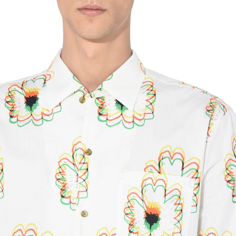 A screengrab taken from the Stella McCartney website of its menu00e2u20acu2122s psychedelic flower print shirt.