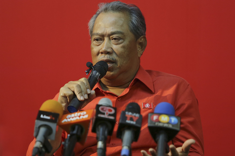 PPBM President Tan Sri Muhyiddin Yassin speaks during a press conference in Petaling Jaya July 19, 2017. u00e2u20acu201d Picture by Yusof Mat Isa