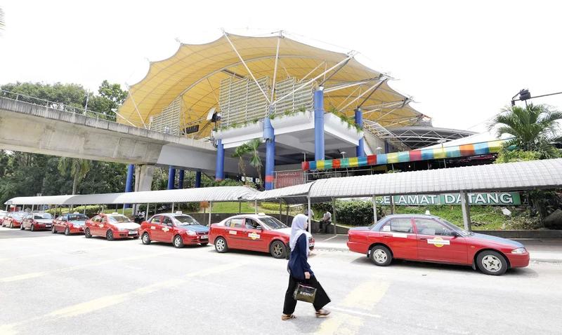 Outside the station.  — Malay Mail pic