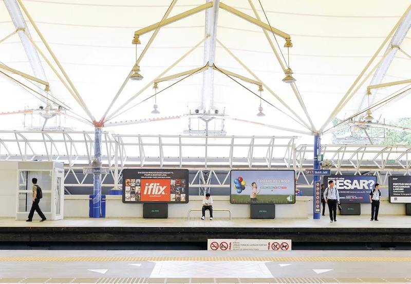 Part of the station’s interior.  — Malay Mail pic