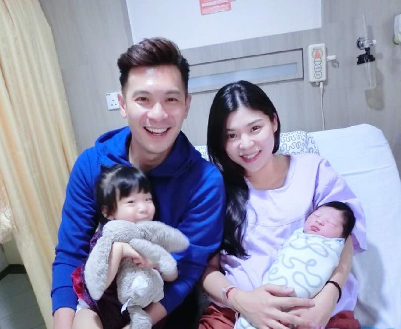 Shaun Chen and his wife Celine, with their two children Nellie and newborn daughter he calls 'Guai Bao'.u00c2u00a0u00e2u20acu201du00c2u00a0Picture by Shaun Chen
