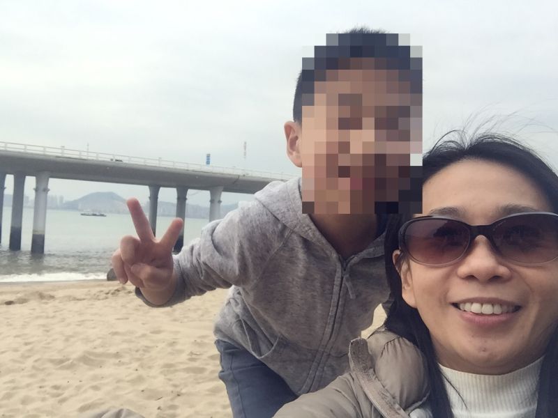 Cheng and son are reunited but cannot leave China for up to 10 years unless ex-husband agrees, owing to visitation rights. 
