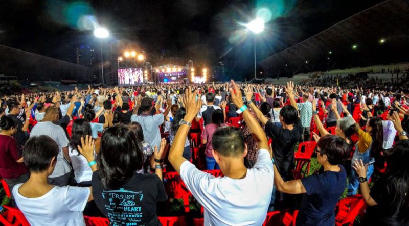 Christian worship is part of Christian healing, acts of war against demonic forces. ― Picture by SK Yeong