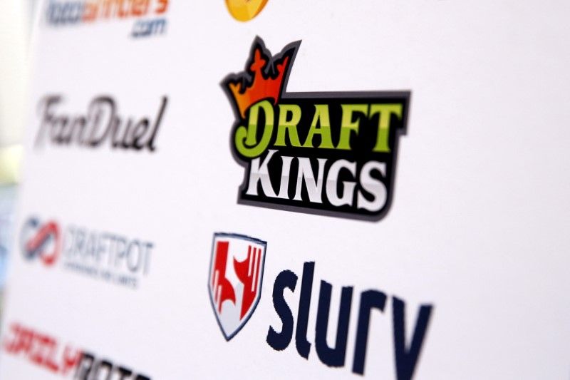 A DraftKings logo is displayed on a board inside of the DFS Players Conference in New York November 13, 2015. u00e2u20acu2022 Reuters pic