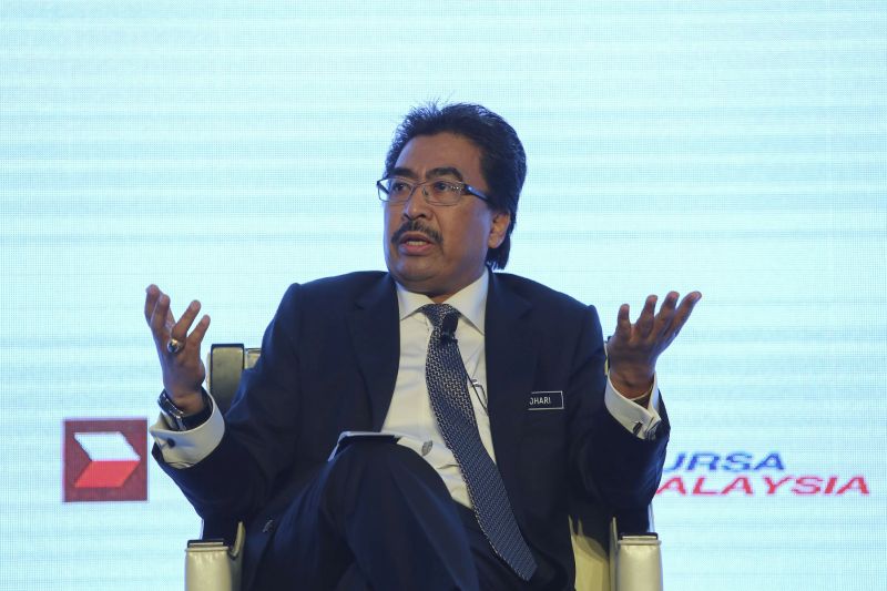 Second Finance Minister Datuk Seri Johari Abdul Ghani speaks during an Invest Malaysia 2017 event at the Shangri-La Hotel in Kuala Lumpur, July 25, 2017. u00e2u20acu2022 Picture by Yusof Mat Isa