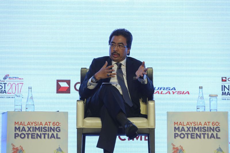 Second Finance Minister Datuk Seri Johari Abdul Ghani speaks during an Invest Malaysia 2017 event at the Shangri-La Hotel in Kuala Lumpur, July 25, 2017. u00e2u20acu2022 Picture by Yusof Mat Isa