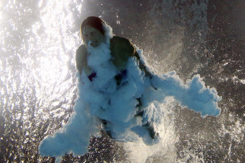 Leong Mun Yee competes in the Mixed Team Event Final during the 17th Fina World Championship in Budapest. u00e2u20acu2022 Reuters pic