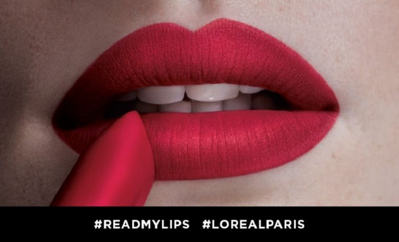Lu00e2u20acu2122Oru00c3u00a9al Paris celebrates the launch of its new Colour Riche Matte Lipstick on National Lipstick Day with #ReadMyLips. u00e2u20acu2022 AFP pic