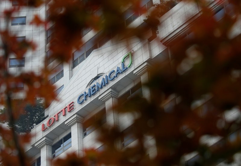 The logo of Lotte Chemical is seen at its building in Seoul, South Korea June 7, 2016. u00e2u20acu201d Reuters pic