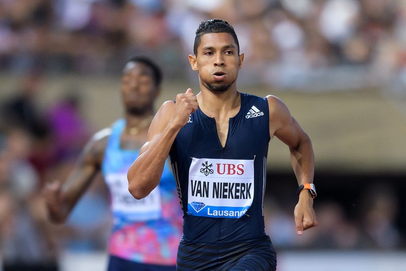 South Africa's Wayde Van Niekerk competes to win the men's 400m event at the Diamond League athletics meet in Lausanne July 6, 2017. u00e2u20acu201d AFP pic