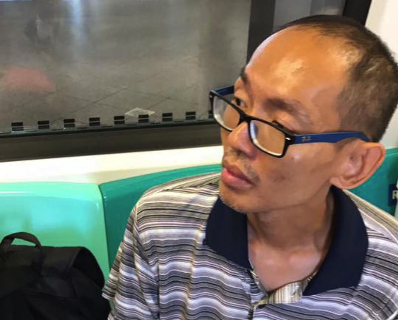 A viral video caught the suspect allegedly touching the thigh of a female passenger in an inappropriate manner. u00e2u20acu201d Picture by Reiko Chin/Facebook