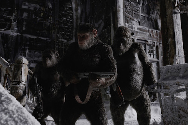 Caesar and his apes are forced into a deadly conflict with an army of humans led by a ruthless colonel. — Handout via CinemaOnline