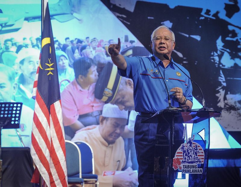 Prime Minister Datuk Seri Najib Razak officiating the Malaysian Armed Forces Veterans Assembly 2017 at the MINES International Exhibition and Convention Center (MIECC) July 31, 2017 u00e2u20acu201d Bernama pic