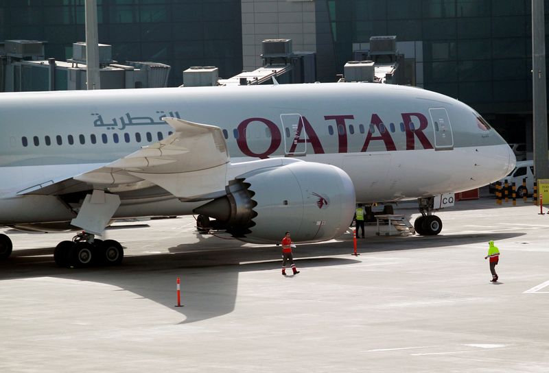 A Qatar Airways aircraft is seen at Hamad International Airport in Doha, Qatar, June 7, 2017. u00e2u20acu201d Reuters pic