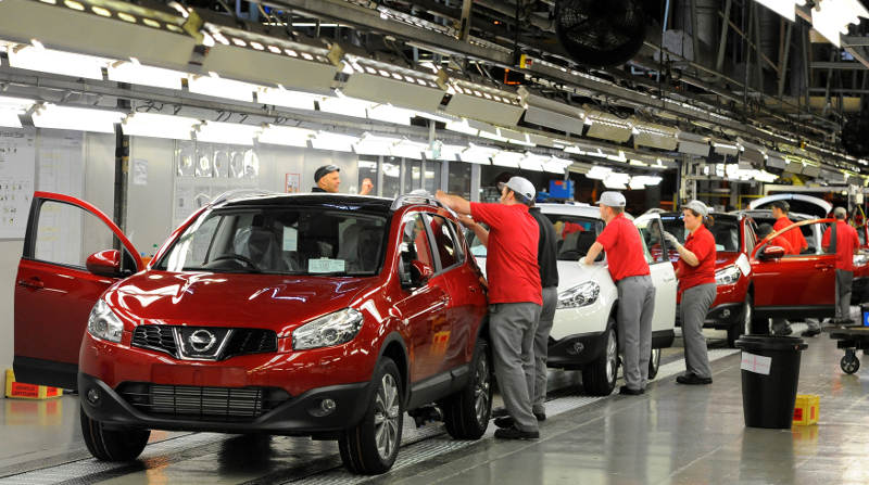 A worker is seen completing final checks on the production line at Nissan car plant in Sunderland June 24, 2010. u00e2u20acu201d Reuters pic