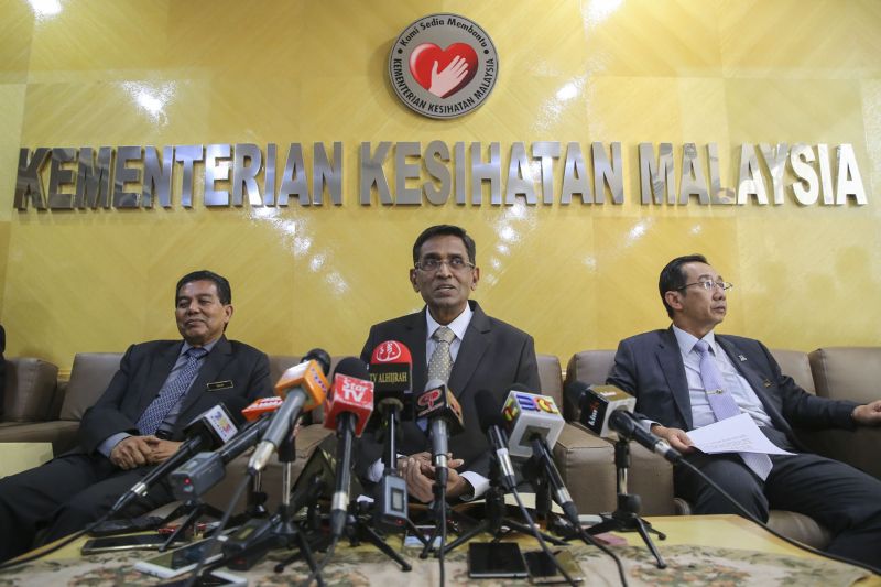 Datuk Seri Dr S. Subramaniam speaks during a press conference at the Ministry of Health in Putrajaya July 5, 2017. u00e2u20acu2022 Picture by Yusof Mat Isa