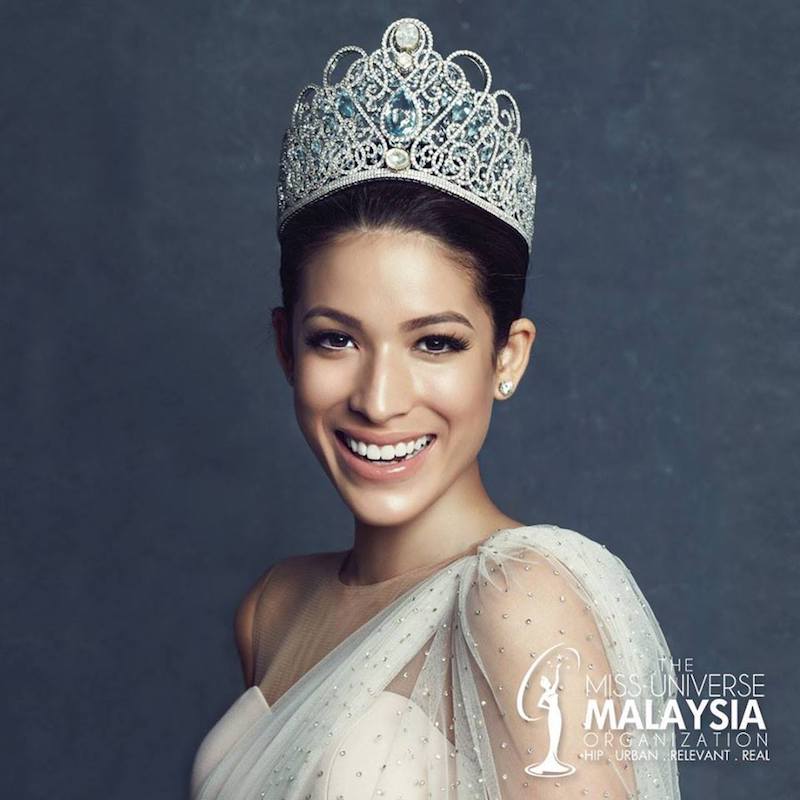 The current title-holder of Miss Universe Malaysia 2017 is Samantha Katie James. u00e2u20acu201d Handout via TheHive.Asia