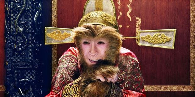 An unrecognisable Donnie Yen in full-makeup as Sun Wukong in ‘The Monkey King’. — Cinema Online pic