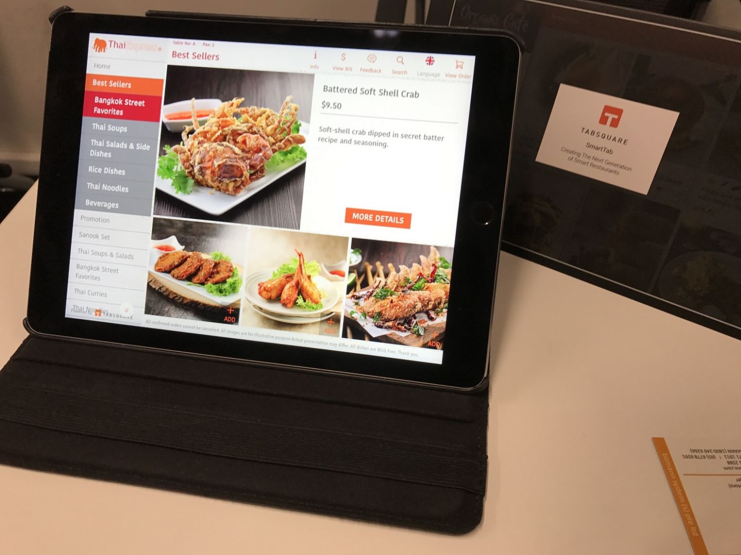 Start-up TabSquare tracks customers' food selection and browsing activity to help restaurants increase sales and reduce manpower costs. u00e2u20acu201d Picture by Angela Teng/TODAY