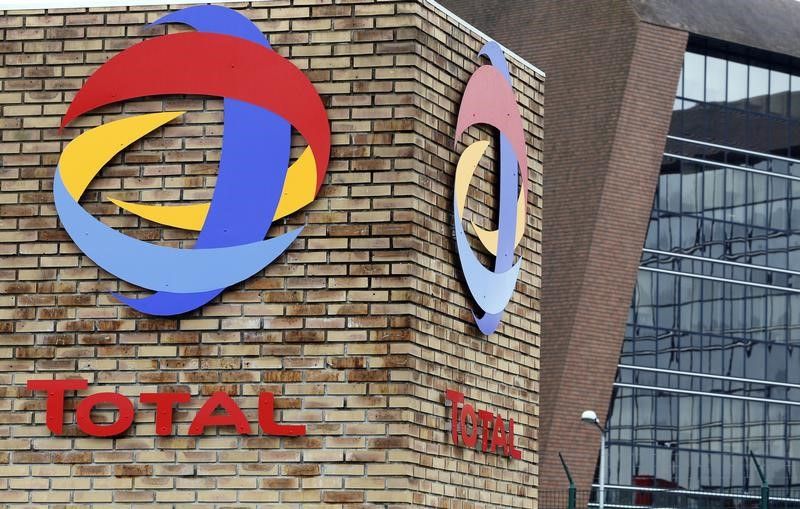 The logo of French oil giant Total is pictured at the entrance of the CSTJF Total Research Center in Pau, Soutwestern France April 5, 2016. u00e2u20acu201d Reuters pic