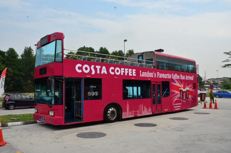 Bringing a little bit of England to Malaysia, Costa Coffee.