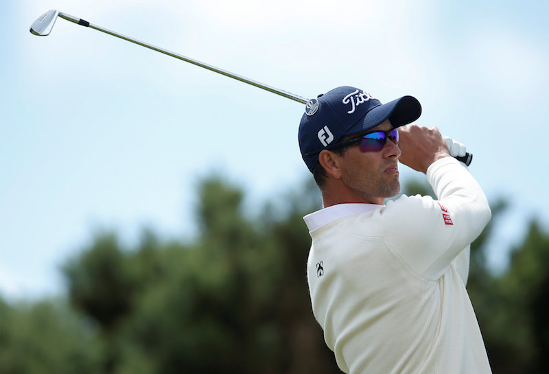 Australiau00e2u20acu2122s Adam Scott hits his tee shot on the fourth hole during the first round of the 146th Open Championship at the Royal Birkdale Golf Club in Southport July 20, 2017. u00e2u20acu201d Reuters pic