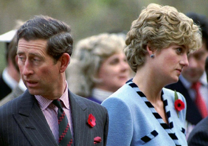 Princess Diana and Prince Charles look in different directions during a Korean War commemorative service in November 1992. u00e2u20acu201d Reuters pic