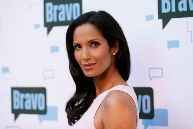 Host Padma Lakshmi poses at the A Night with u00e2u20acu02dcTop Chefu00e2u20acu2122 presented by Watch What Happens Live! at the Leonard H. Goldenson Theatre in Los Angeles May 1, 2014. u00e2u20acu201d Reuters pic