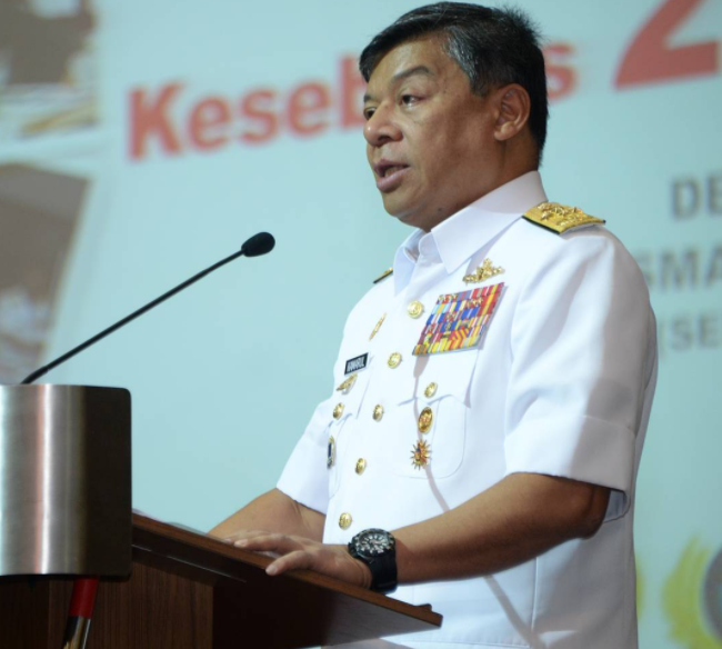 Navy chief Admiral Tan Sri Ahmad Kamarulzaman Ahmad Badaruddin had tweeted his congratulations to the warship crew last Thursday, along with pictures of the berthing. — Picture via Instagram/ksska_rasmi