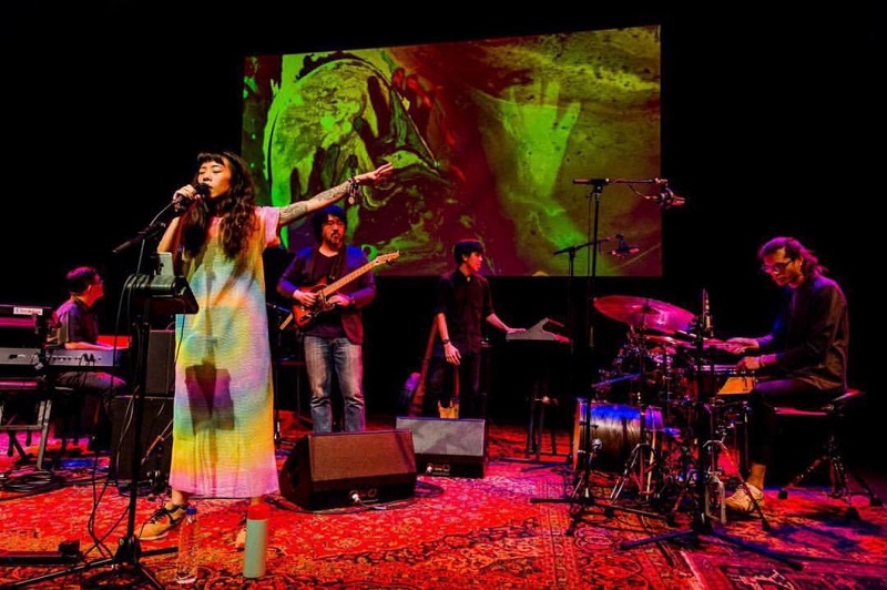 The Steve McQueens, seen here performing at the Esplanade in July, will release their new album TERRAЯIUM in September. — Picture via Facebook/The Steve McQueens