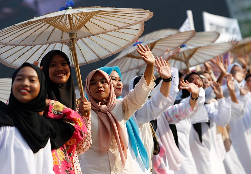 Performers dance during the 60th Merdeka Day celebrations in Kuala Lumpur August 31, 2017.  u00e2u20acu201d Reuters pic