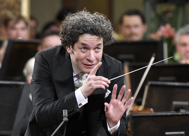 This file photo taken on December 31, 2016 shows Venezulean conductor Gustavo Dudamel conducting the traditional New Year's Concert 2017 with the Vienna Philharmonic Orchestra at the Vienna Musikverein in Vienna. u00e2u20acu201d AFP pic