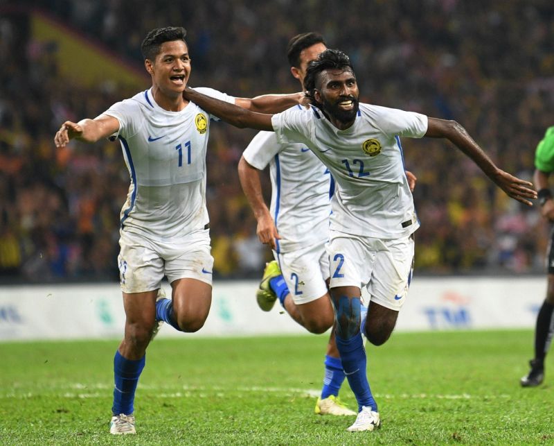 National striker N.Thanabalanu00e2u20acu2122s header clinches a 1-0 win for Malaysia over Indonesia in KL2017 SEA Games Mensu00e2u20acu2122 Football semi-final match at Stadium Shah Alam, August 26, 2017. u00e2u20acu201d Bernama pic