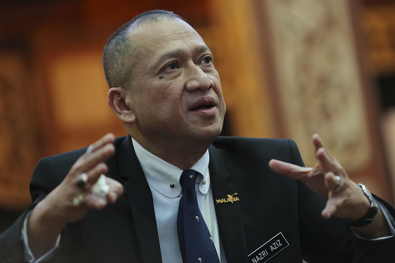 Tourism and Culture Minister Datuk Seri Mohamed Nazri Abdul Aziz speaks during a press conference after the launch of the Pasareka Project in Kuala Lumpur August 24, 2017. u00e2u20acu201d Picture by Yusof Mat Isa