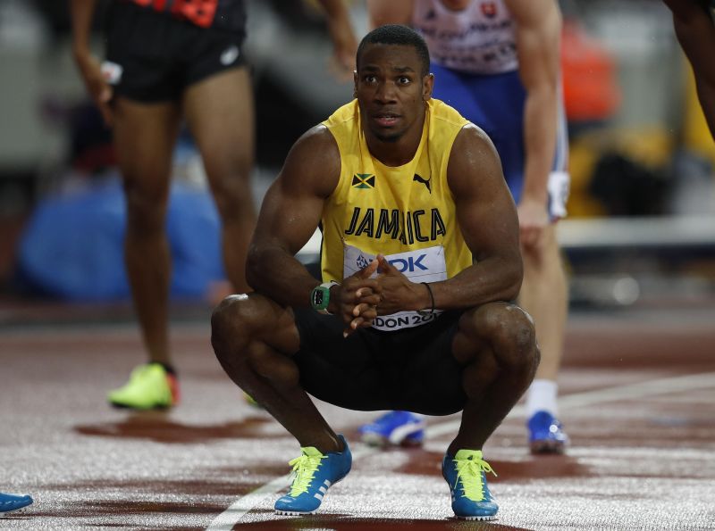 Yohan Blake of Jamaica at the World Athletics Championship 2017 in London, August 12, 2017. u00e2u20acu201dReuters pic
