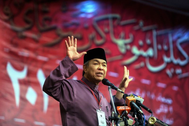 Deputy Prime Minister Datuk Seri Ahmad Zahid Hamidi speaks at the Sungai Petani Umno Division delegates meeting, August 18, 2017. u00e2u20acu2022 Bernama pic