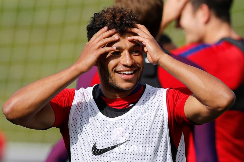 England's Alex Oxlade-Chamberlain during training at Burton Upon Trent, Britain August 31, 2017. u00e2u20acu201d Reuters pic