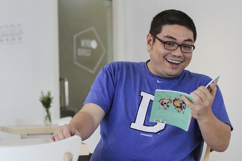 Amir Hafizi, one of the founders of Maple Comics, which publishes graphic novels by Malaysian comic creators. 