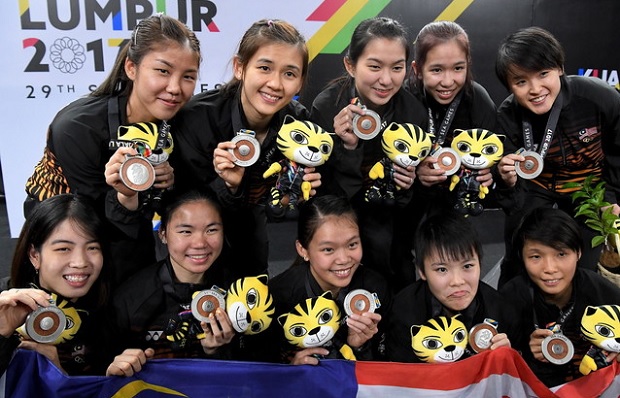 Malaysiau00e2u20acu2122s badminton squad settled for silver after being tamed by Thailand during KL2017 SEA Games Badminton Womenu00e2u20acu2122s Team final at Arena Axiata in Kuala Lumpur August 24, 2017. u00e2u20acu201d Bernama pic