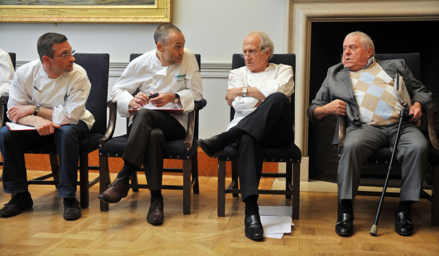 The Roux family: (from left to right) Alain Roux, Michel Roux Jr, Michel Roux Sr and Albert Roux. u00e2u20acu201d AFP pic