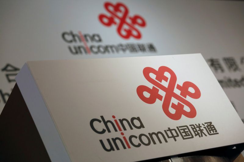 Company logos of China Unicom are displayed at a news conference during the company's announcement of its annual results in Hong Kong March 16, 2016. u00e2u20acu2022 Reuters pic